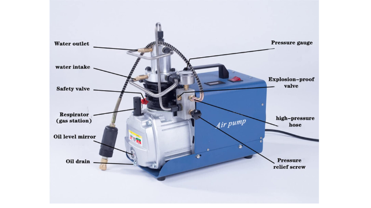 220V 300BAR 30MPA 4500PSI AIR PUMP ELECTRIC AIR COMPRESSOR-NINGBO-COM - Image 2