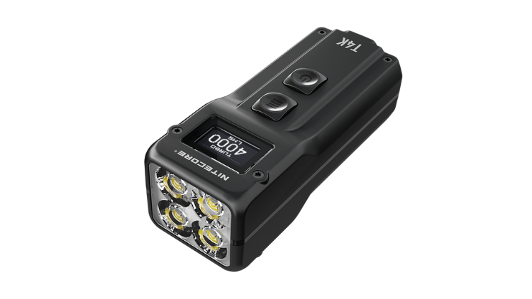 NITECORE T4K 4000 LUMENS 209M QUAD-CORE INTELLIGENT KEYCHAIN – T4K