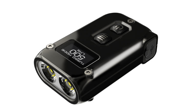 NITECORE TINI2 SS 500 LUMENS 89M DUAL-CORE INTELLUGENT KEYCHAIN LIGHT STAINLESS STEEL VERSION - TINI2 SS