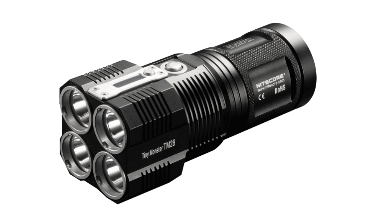 NITECORE TM28 6000 LUMENS 655M 1000H OLED FLASHLIGHT-TM28