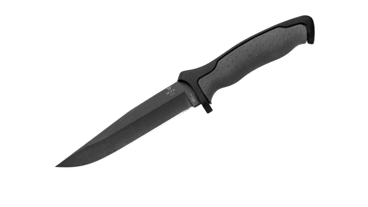 BUCK KNIVES NIGHTHAWK BLACK/GRAY MOLDED HDL CERAKOTE BLD- 0650GYS-B