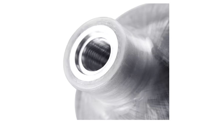 CARBON FIBER 3L CYLINDER W/ VALVE & GAUGE - CHANG-3L - Image 2