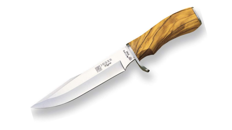 JOKER KNIFE TIGRE, PUÑO OLIVO, OLIVE WOOD HANDLE 17CM - CO37