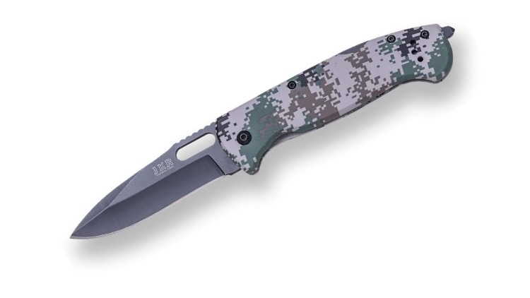 JOKER KNIVES LOCK BACK KNIFE BLADE 8.5CM CAMO COATED HANDLE- JKR0527