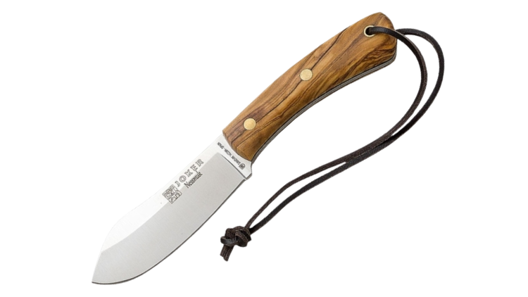 JOKER NESSMUK PUñO CIERVO BLADE LENGHT 11CM WITH LEATHER SHEALTH - CO-136