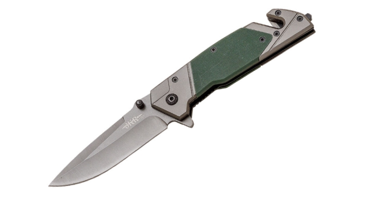 JOKER PRO KNIFE BLADE D2 8.5CM BALL BEARING OPENING SYSTEM HANDLE BROWN G10 - JKR-PRO-10021