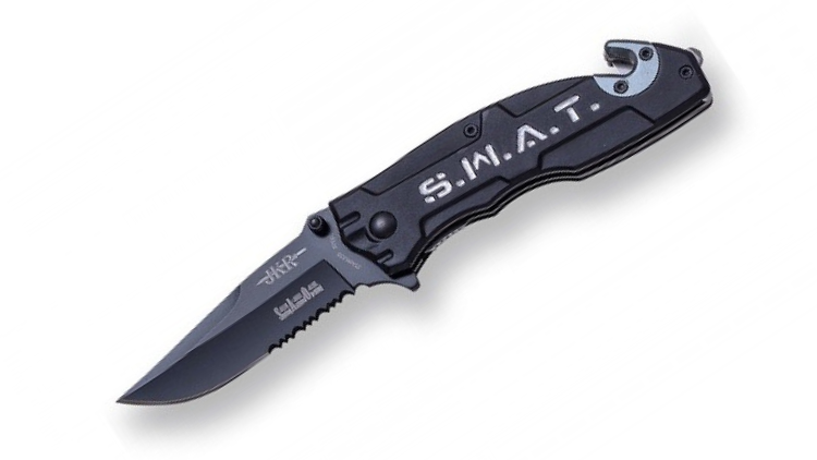 JOKER ALUMINUM HANDLE, STAINLESS STEEL 8 CM BLADE LENGTH, SPRING ASSISTED OPENING, SWAT – JKR FOLDING KNIFE – JKR0554