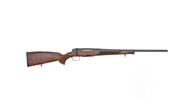 STEYR MANNLICHER SM12 CAL. 270 Win. BARREL 508 mm ; OPEN SIGHT WITHOUT MUZZLE THREAD; HAND COCKING SYSTEM GOLD BOLT: NICKEL; BOLT HANDLE STANDARD HALF STOCK RIGHT CL: 2