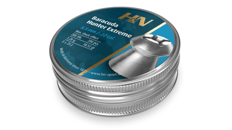 H&N BARACUDA HUNTER EXTREME 5.5/.22 CAL 18.52GR 1.20G 200 PCS-0004160820