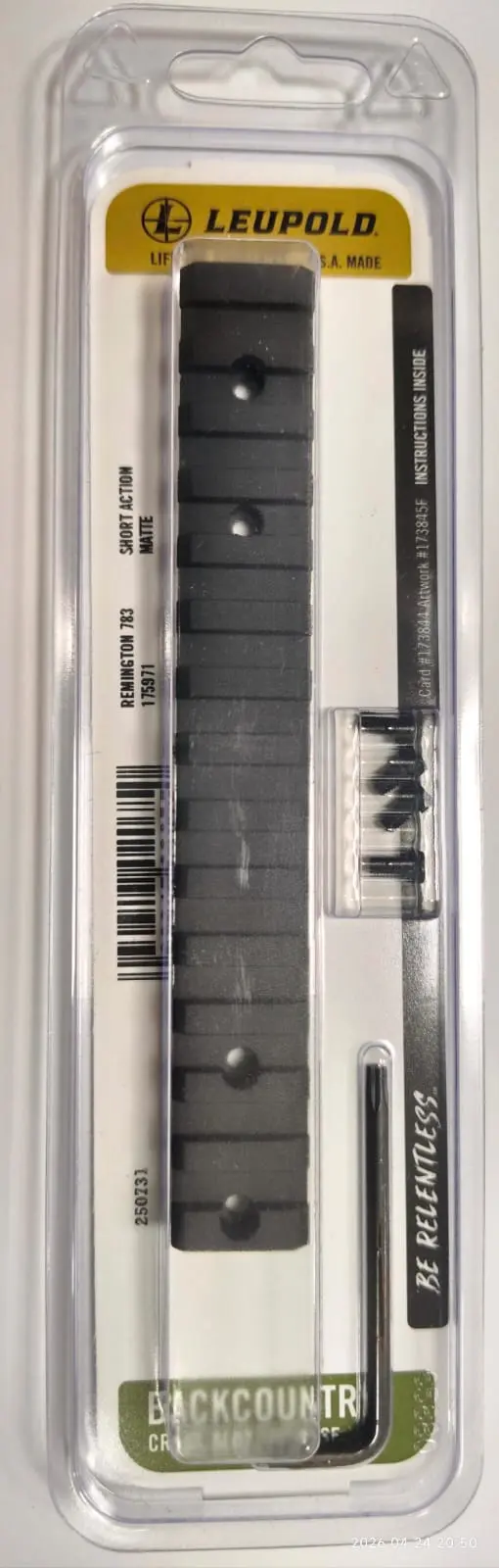 BACKCOUNTRY CROSS-SLOT REMINGTON 783 SA 1-PC MATTE – 175971