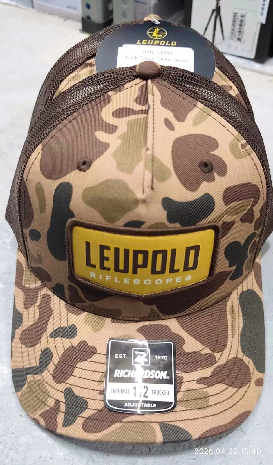 LEUPOLD DUCK CAMO TRUCKER BROWN – 183985