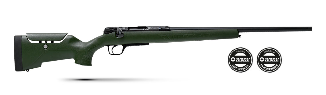 STRASSER RS700 24″ BARREL SEMI-WEIGHT AVA-TAHR GREEN STOCK WITH OPEN CZ SIGHT CAL.308 WIN – RS70024CZGREEN