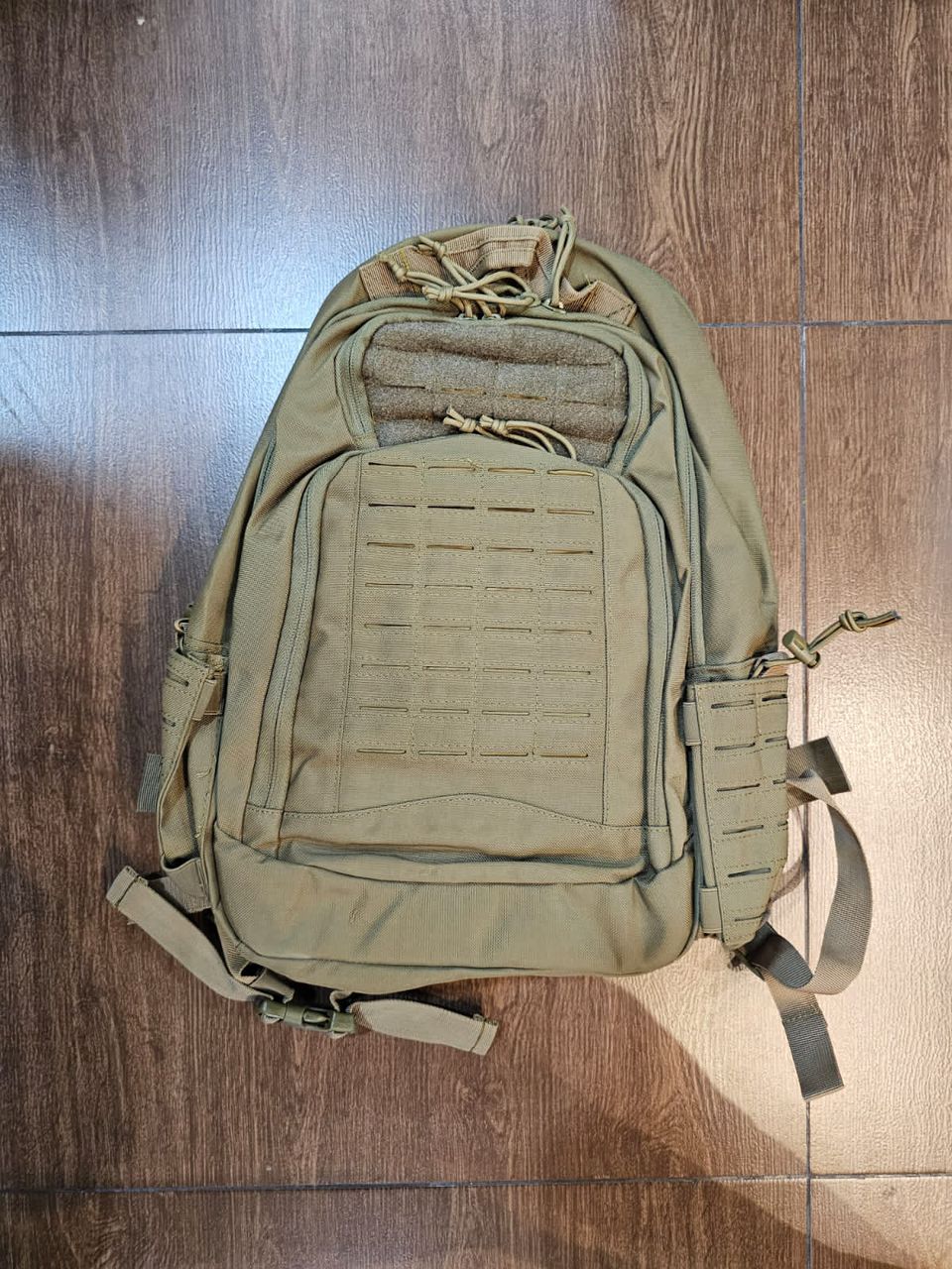 SYLEISURE TACTICAL BACKPACK 1000D POLYESTER WITH PVC COATING 50 LITERS KHAKI COLOR – SDV007074